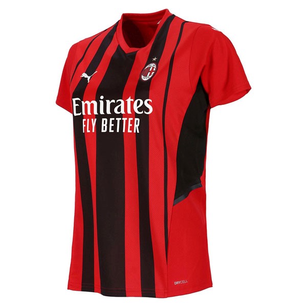 Camiseta AC Milan Replica Primera Ropa Mujer 2021/22